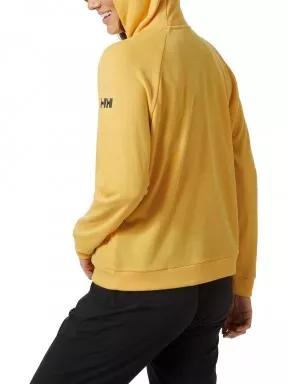 Helly Hansen W Inshore Hoodie női kapucnis pulóver sárga színben 3