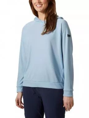 Helly Hansen W Inshore Hoodie női kapucnis pulóver világoskék színben 1