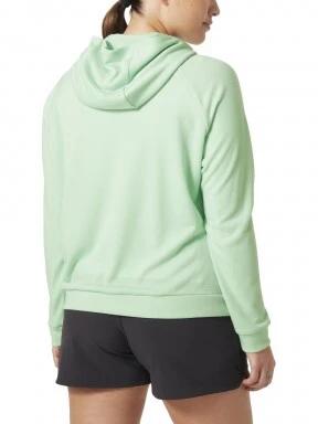 Helly Hansen W Inshore Hoodie női kapucnis pulóver zöld színben 3