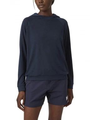 Helly Hansen W Inshore Hoodie női kapucnis pulóver sötétkék színben 1