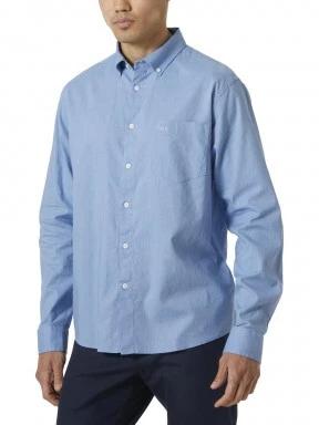 Helly Hansen Club Ls Shirt férfi hosszú ujjú ing világoskék színben 1