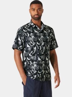 Helly Hansen Fjord Qd Ss Shirt 2.0 férfi rövid ujjú ing sötétkék színben 1