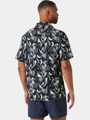 Helly Hansen Fjord Qd Ss Shirt 2.0 férfi rövid ujjú ing sötétkék színben 3
