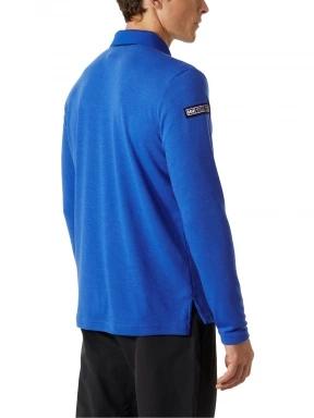 Helly Hansen Skagerrak Quickdry Rugger férfi hosszú ujjú galléros póló kék színben 3