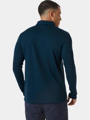 Helly Hansen Skagerrak Quickdry Rugger férfi hosszú ujjú póló sötétkék színben 3