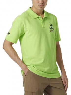 Helly Hansen Koster Polo férfi galléros póló zöld színben 1