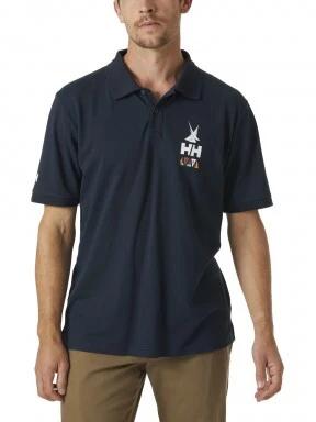 Helly Hansen Koster Polo férfi galléros póló sötétkék színben 1