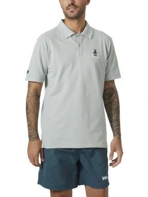 Helly Hansen Koster Polo férfi galléros póló világoskék színben 1