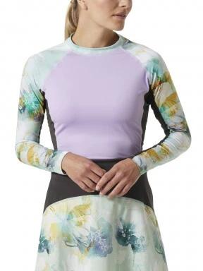 Helly Hansen W Waterwear Rashguard női hosszú ujjú lycra lila színben 1