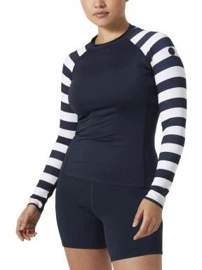Helly Hansen W Waterwear Rashguard női hosszú ujjú lycra sötétkék színben 1
