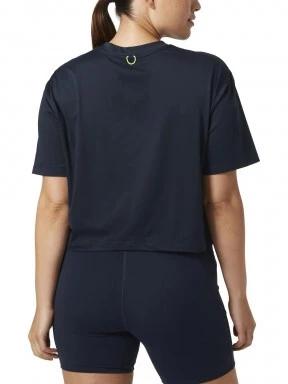 Helly Hansen W Ocean Cropped T-Shirt női rövid ujjú póló sötétkék színben 3