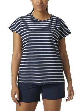 Helly Hansen W Thalia Summer Top női rövid ujjú póló sötétkék színben 1