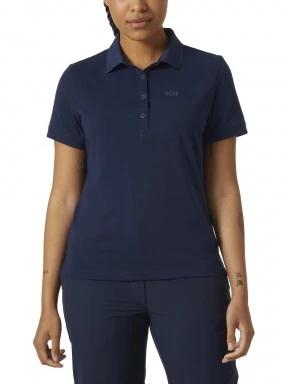 Helly Hansen W Siren Polo női galléros póló sötétkék színben 1