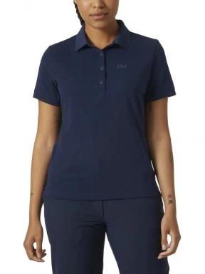 Helly Hansen W Siren Polo női galléros póló sötétkék színben 1