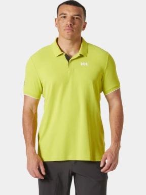 Helly Hansen Ocean Polo 2.0 férfi galléros póló zöld színben 1