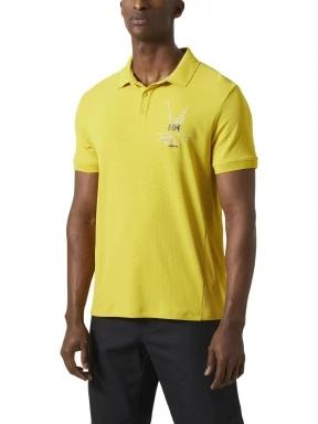 Helly Hansen Hp Race Polo férfi rövid ujjú sport póló sárga színben 1