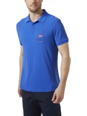 Helly Hansen Hp Race Polo férfi rövid ujjú sport póló kék színben 1