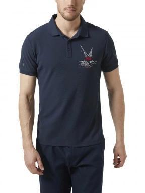 Helly Hansen Hp Race Polo férfi rövid ujjú sport póló sötétkék színben 1