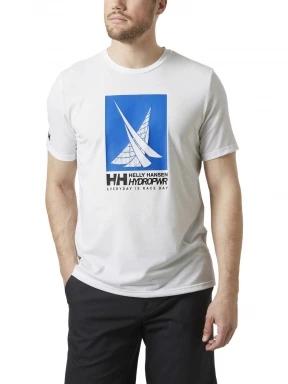 Helly Hansen Hp Race Graphic T-Shirt férfi rövid ujjú póló fehér színben 1