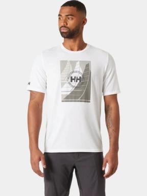 Helly Hansen Hp Race Graphic T-Shirt férfi rövid ujjú sport póló fehér színben 1