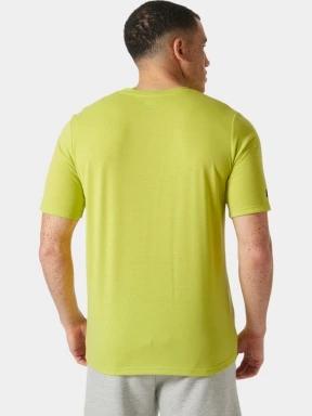 Helly Hansen Hp Race Graphic T-Shirt férfi rövid ujjú sport póló zöld színben 3