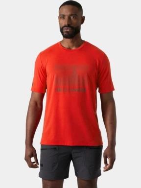 Helly Hansen Hp Race Graphic T-Shirt férfi rövid ujjú póló piros színben 1