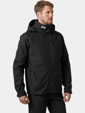 Helly Hansen Crew Hooded Midlayer Jacket 2 férfi vitorlás kabát fekete színben 1