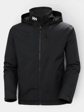 Helly Hansen Crew Hooded Midlayer Jacket 2 férfi vitorlás kabát fekete színben 1