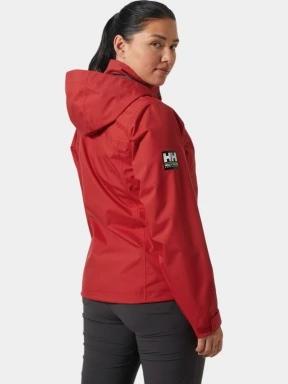 Helly Hansen W Crew Hooded Jacket 2.0 női vitorlás kabát piros színben 3