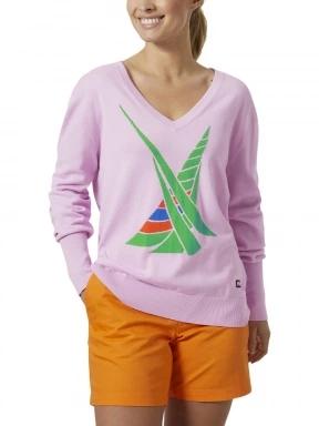 Helly Hansen W Salt Summer Knit női pulóver lila színben 1