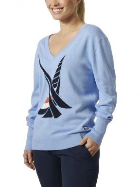 Helly Hansen W Salt Summer Knit női pulóver világoskék színben 1