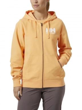 Helly Hansen W Hh Logo Full Zip Hoodie 2.0 női kapucnis pulóver narancssárga színben 1