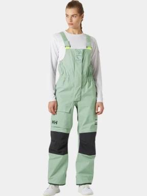 Helly Hansen W Pier 4.0 Bib női vitorlás kabát zöld színben 1