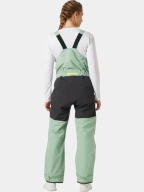 Helly Hansen W Pier 4.0 Bib női vitorlás kabát zöld színben 3