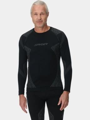 Spyder Momentum Baselayer Top férfi aláöltöző felső fekete színben 1