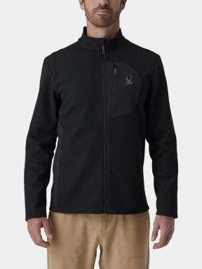 Spyder Bandit Sweater Fleece Jacket férfi polár pulóver fekete színben 1