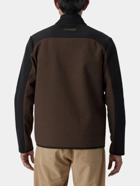 Spyder Web Shellfleece Jacket férfi polár pulóver barna színben 3
