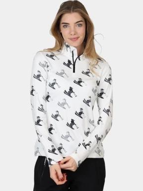 Spyder Vivid 1/2 Zip női polár pulóver fehér színben 1