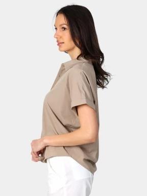 Luhta Luhta Ahveninen női rövid ujjú ing barna színben 3