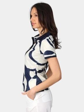 Luhta Luhta Alajoki női galléros póló homok színben 3