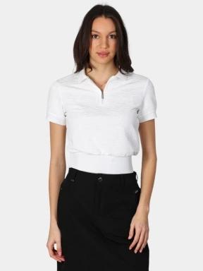 Luhta Luhta Ilmala női galléros póló fehér színben 1