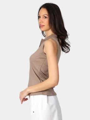 Luhta Luhta Innopuro női ujjatlan póló barna színben 3