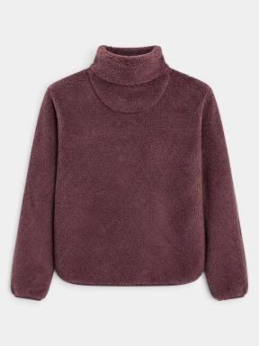 Fundango Marshmallow Junior Pile Jacket polár pulóver lila színben 3