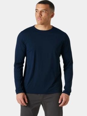 Helly Hansen Shine Solen Ls Crew férfi hosszú ujjú póló sötétkék színben 1