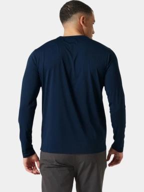Helly Hansen Shine Solen Ls Crew férfi hosszú ujjú póló sötétkék színben 3