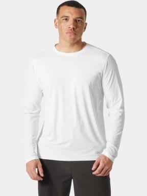 Helly Hansen Shine Solen Ls Crew férfi hosszú ujjú sport póló fehér színben 1