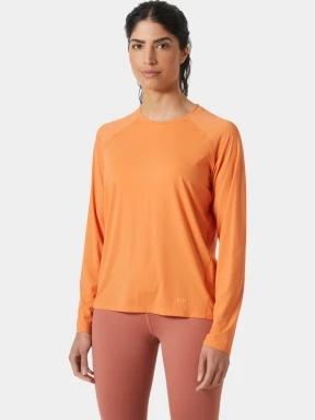 Helly Hansen W Shine Solen Ls Crew női hosszú ujjú póló narancssárga színben 1