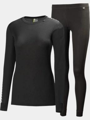 Helly Hansen W Hh Comfort Light Set női aláöltöző szett fekete színben 1