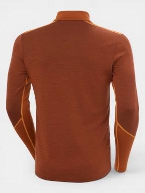 Helly Hansen Lifa Merino Midweight 1/2 Zip férfi aláöltöző felső narancssárga színben 3