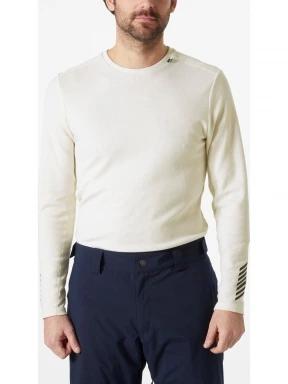 Helly Hansen Lifa Merino Midweight Crew férfi aláöltöző felső fehér színben 1